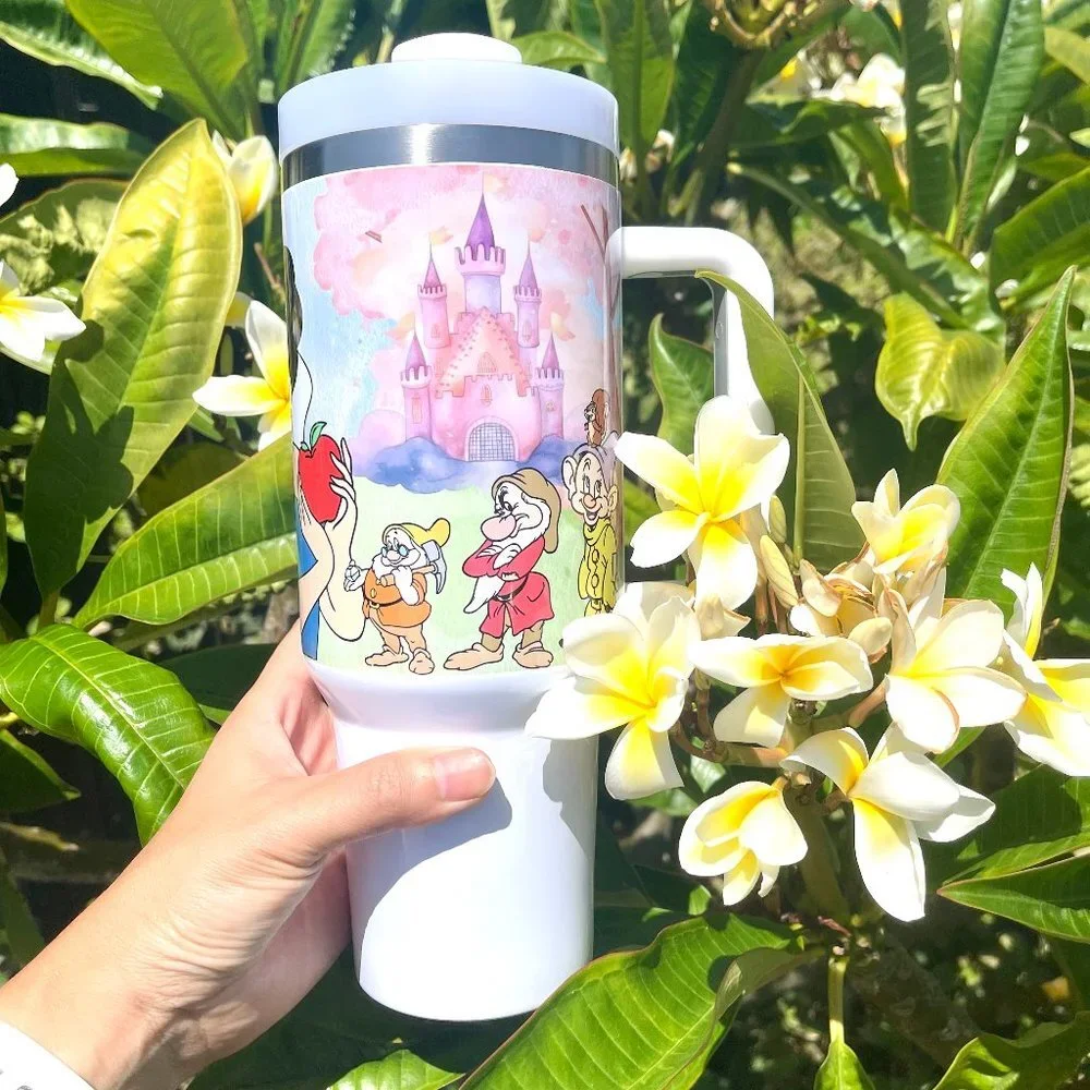 Disney Princess Snow White and the Seven Dwarfs Brand new 40 oz Tumbler double